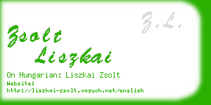 zsolt liszkai business card